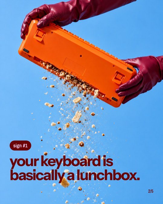 Keystone carousel slide 2: your keyboard is basically a lunchbox