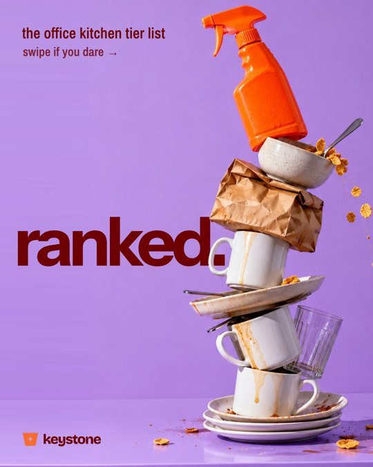 Keystone carousel slide 1: the office kitchen tier list cover, ranked